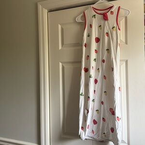 Strawberry Print Bamboo Sleep Sack 0.5 tog